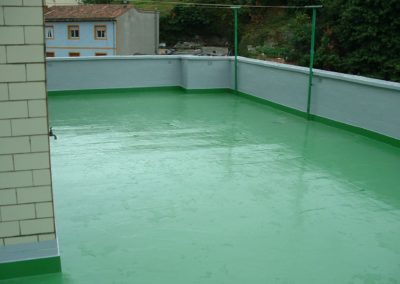 Acabados de reimpermeabilización en patios de comunidades